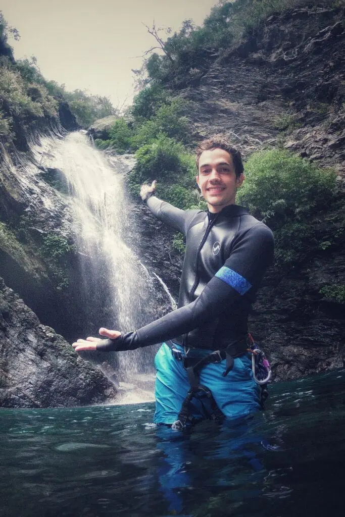 Portrait of JUST Canyoning Co-founder Julian 