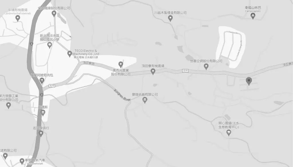 google map of canyoning base location