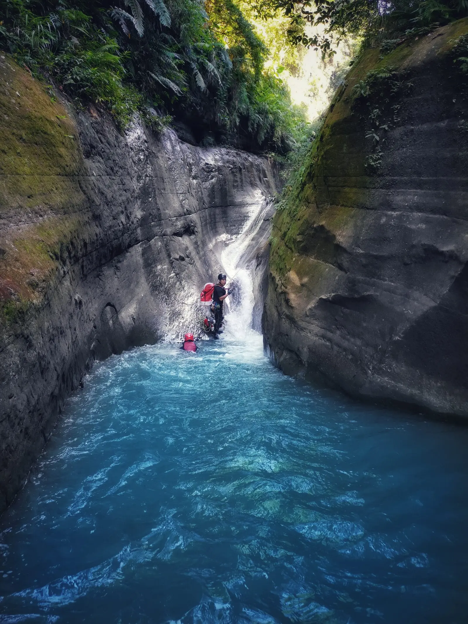 waterfall slide in taiwan